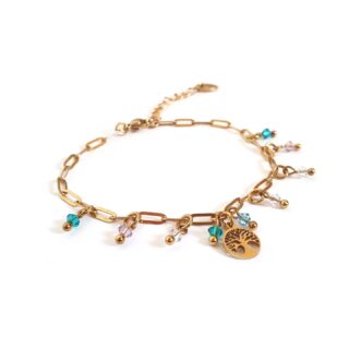 Met kerst is een oma verrast met deze mooie armband waaraan de geboortesteentjes van oma zelf en haar man en van de 7 kleinkinderen.

Ik blijf het zo mooi vinden om een bijdrage te kunnen leveren om een mooi persoonlijk cadeau te maken.

In de deksel zijn de namen om privacy redenen weggelaten