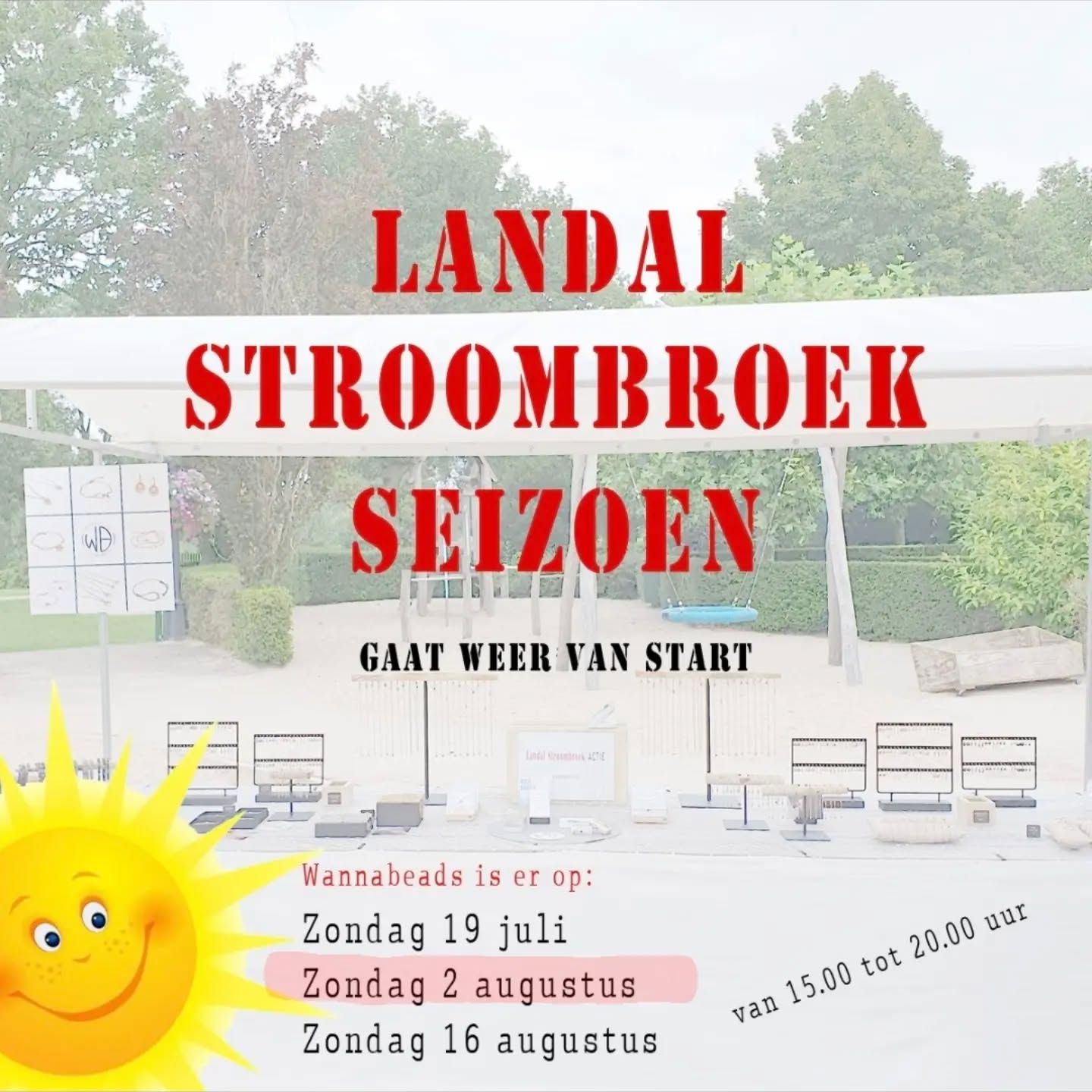 Zondag 2 augustus sta ik weer met mijn sieraden bij Landal stroombroek, van 15.00 tot 20.00 uur.

Mocht ik weer een leuke actie gaan doen, op welk soort sieraad zou dat dan volgens jou moeten zijn???
Kom maar door ...