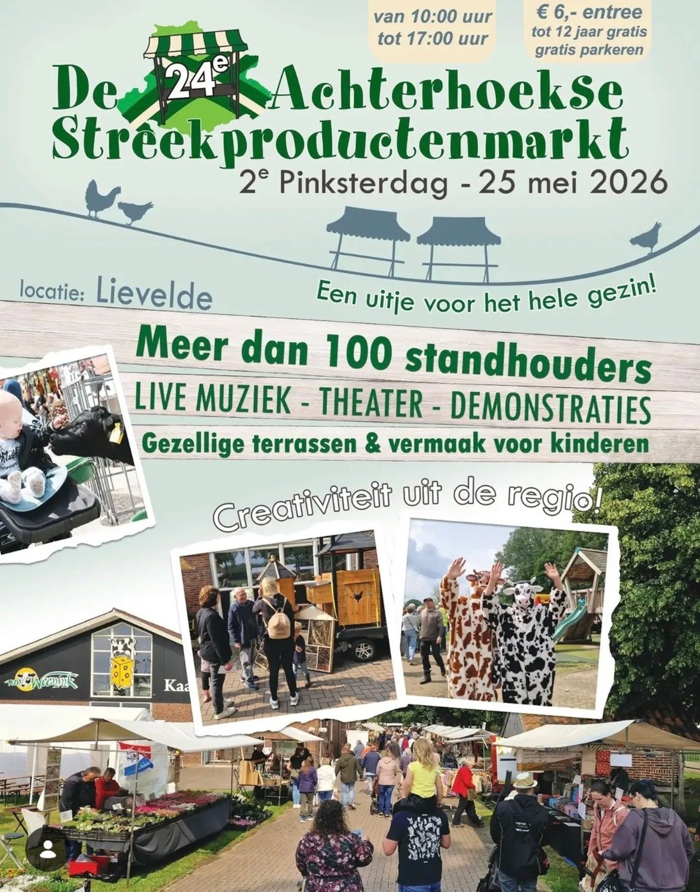 Volgende week maandag 2e pinksterdag, sta ik voor de 3e keer op de Achterhoekse streekproducten markt bij @kaasboerderijweenink in Lievelde. 

Een begrip in de omgeving met veel verschillende standhouders, demonstraties en andere leuke activiteiten.

Het weersvooruitzicht ziet er goed uit...
Tot volgende week?